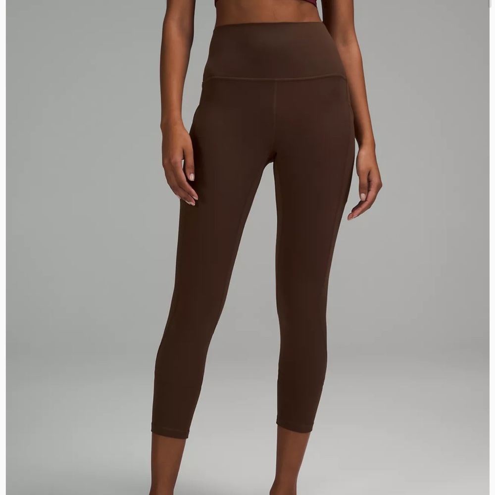 Nwt lululemon align leggings 25” with pockets Java - Picture 2 of 12